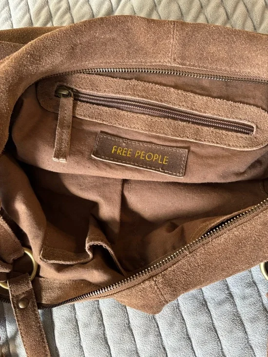 Free People Chestnut Suede Hobo Bag - Picture 4 of 5